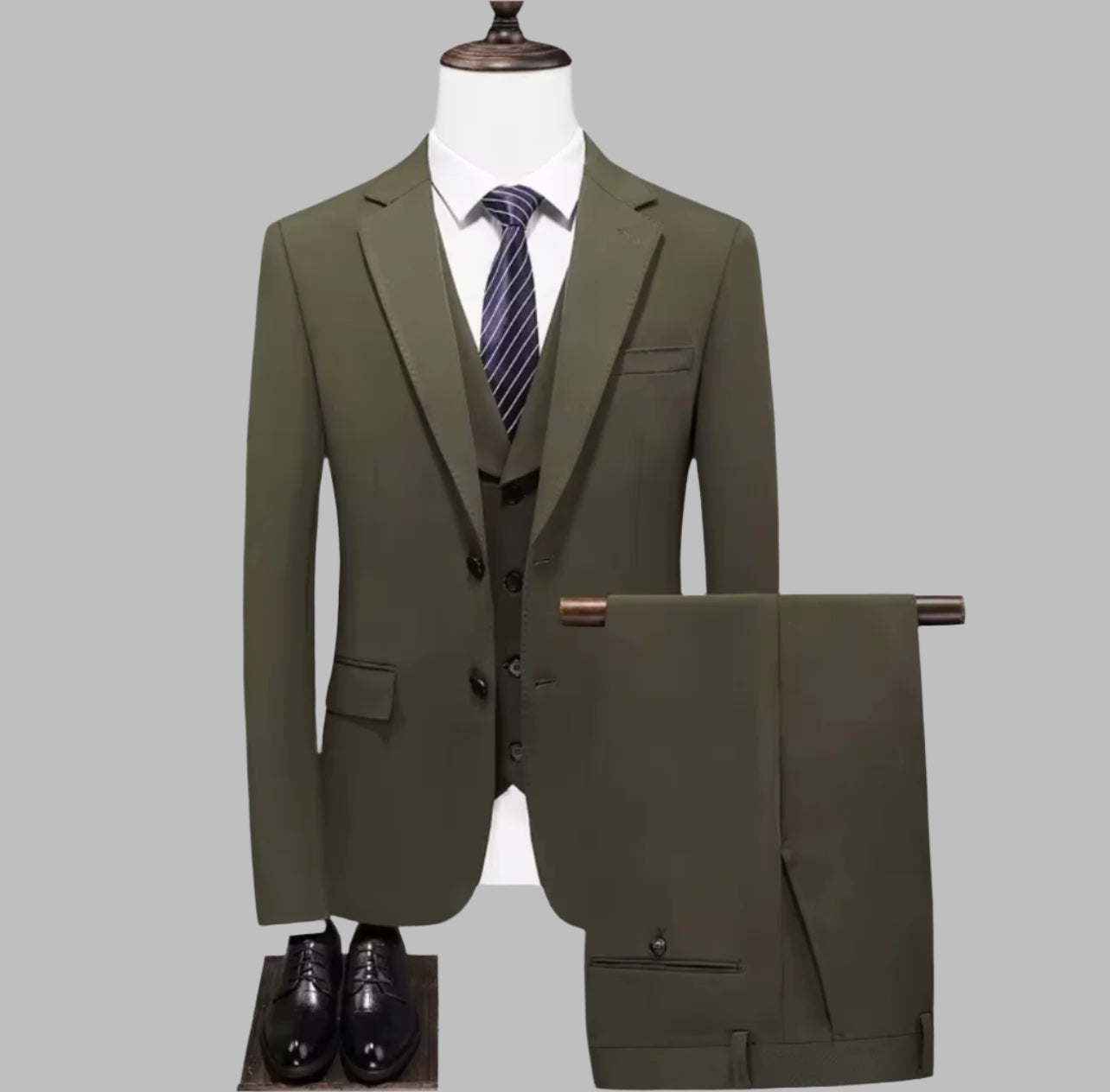 FITIX VINTAGE TWEED- OLIVE GREEN | 3PC