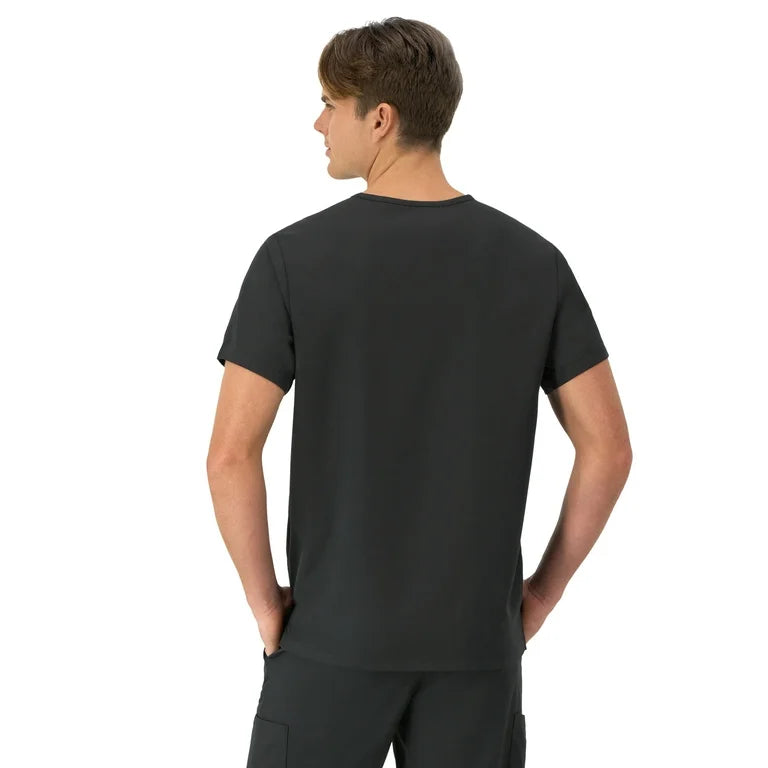 FITIX MEN'S SCRUB TOP - BLACK