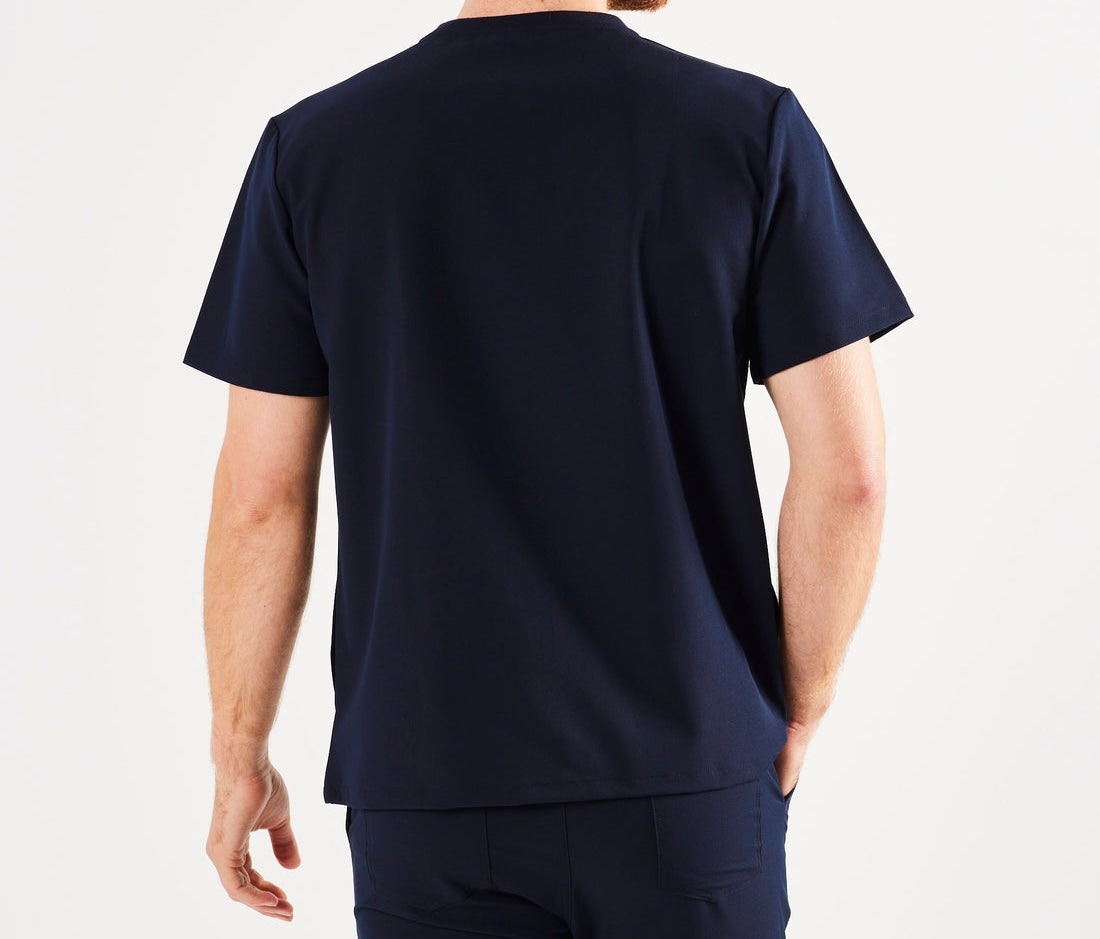 FITIX MEN'S SCRUB TOPS - NAVY