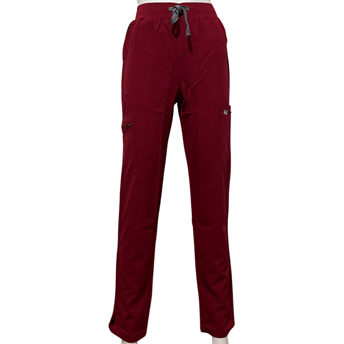 FITIX Essential V-Neck 3-Pocket Scrub Set – Maroon Red