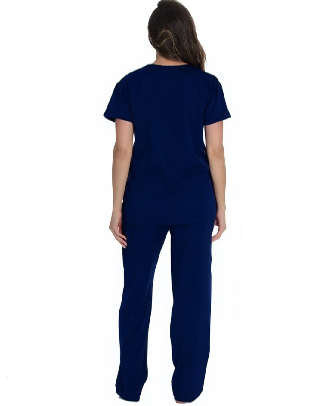FITIX Essential V-Neck 3-Pocket Scrub Set – Navy