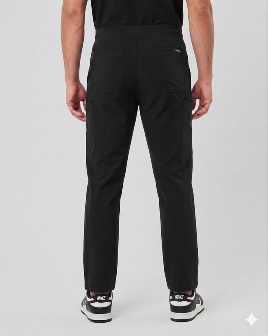 Men's Essential black scrub pants