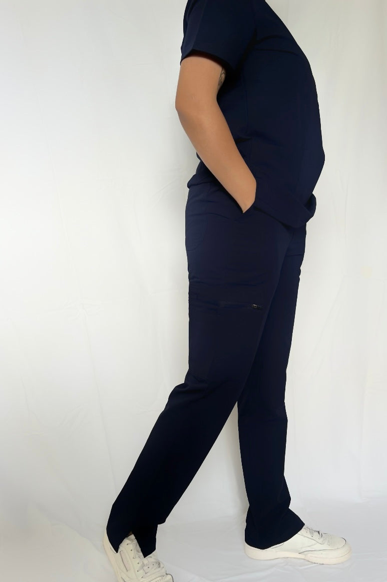 Fitix women's cargo straight comfortable pants with multiple pockets.