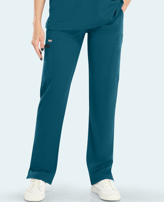 Comfortable caribbean blue scrub pant by fitix Australia, stretchy and skin friendly