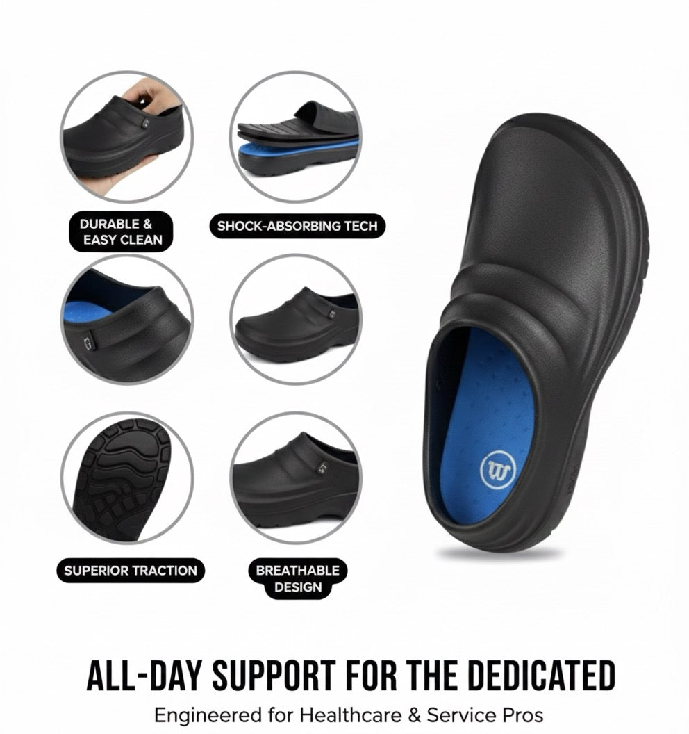 Fitix most loved nurse clogs, slip resistant, water resistant lightweight and durable