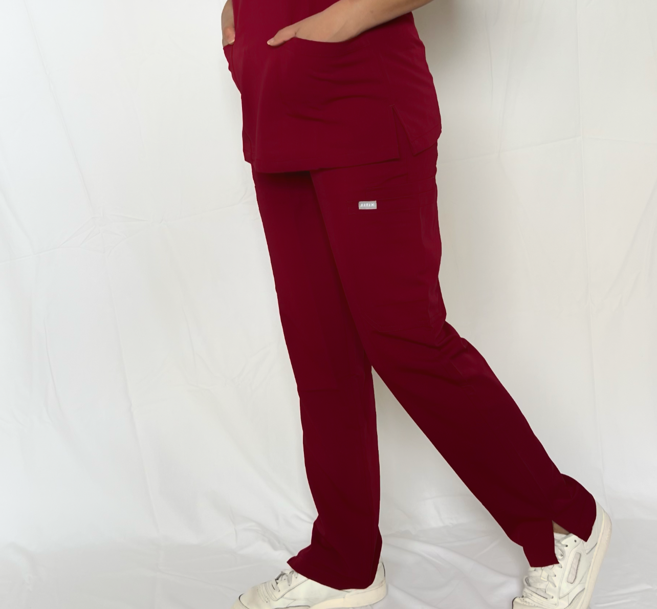 Fitix maroon red women's scrub for health care professional in Australia