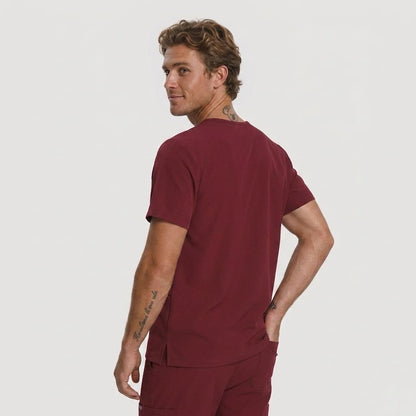 Men's Essential Maroon Scrub tops