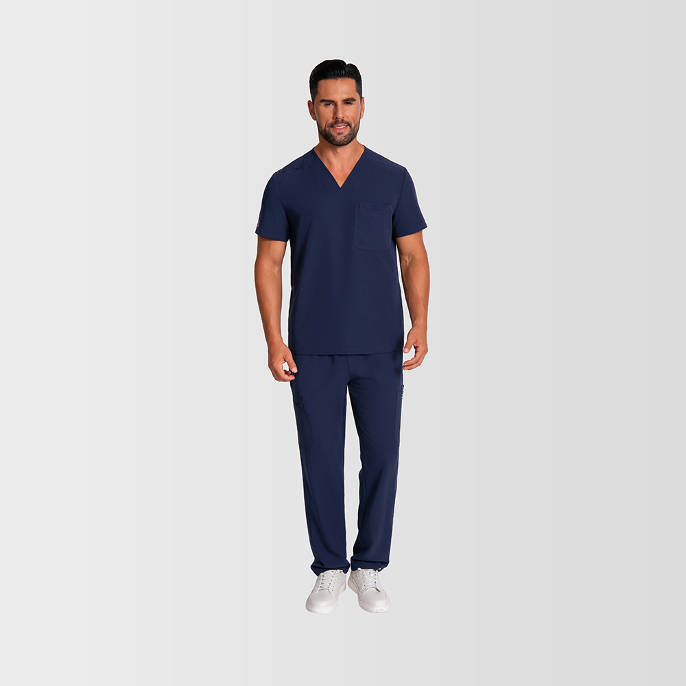 Fitix men's scrubs for nurses in Australia, multi pocket and zipper pocket