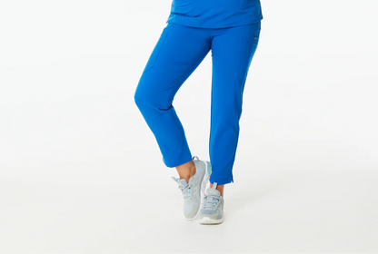 Fitix women's multi pocket royal blue scrubs for women nurses in Australia