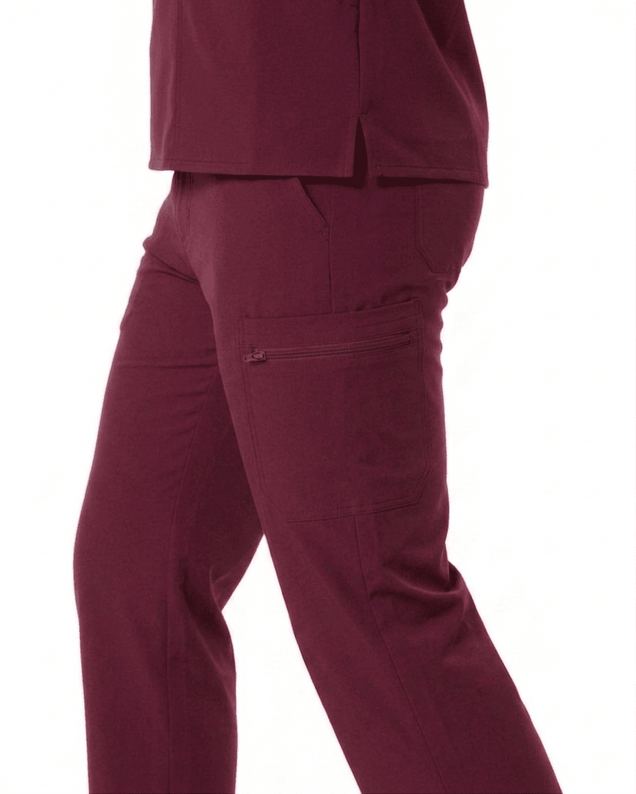 Essential Men's Maroon Scrub Pants