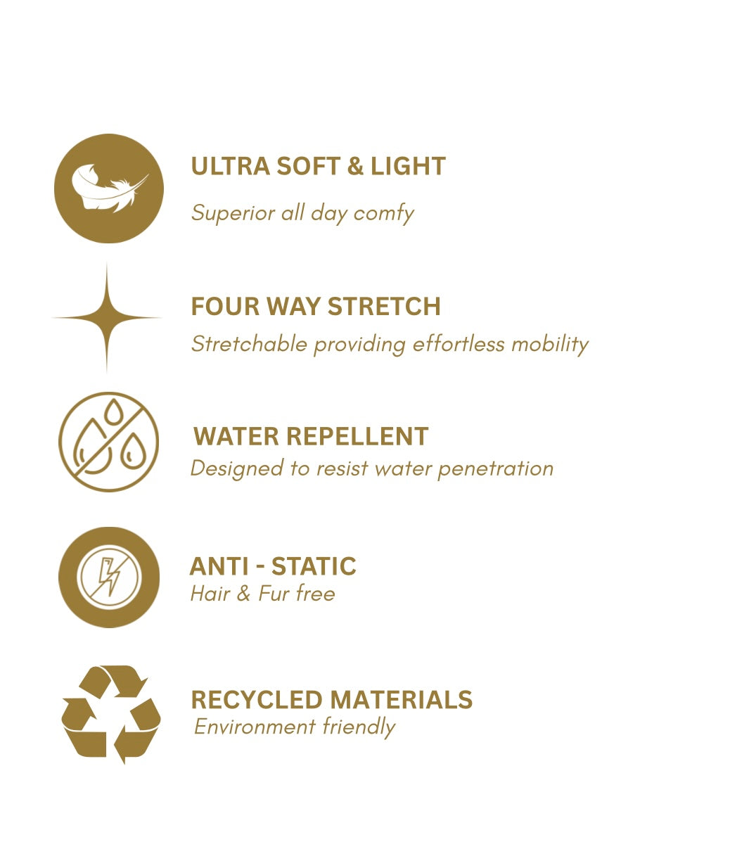 Features of fitix scrubs are four way stretch, water resistant, anti static, ultra soft, machine washable.