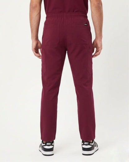 Essential Men's Maroon Scrub Pants