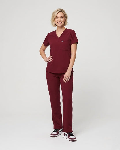 Maroon Scrub Tops