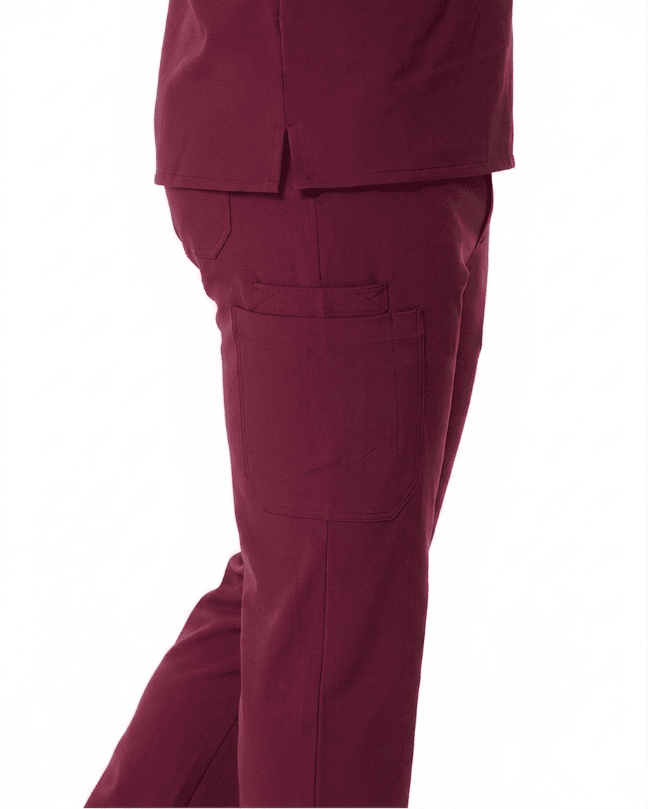 Essential Men's Maroon Scrub Pants